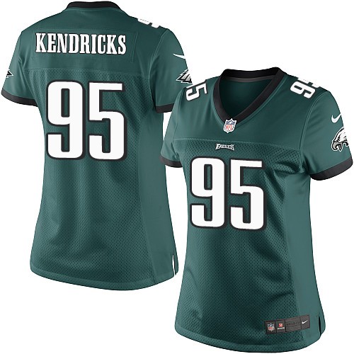 Women's Limited Mychal Kendricks Nike Jersey Midnight Green Home - #95 NFL Philadelphia Eagles